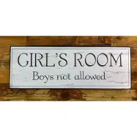 Long Island Living Girl's room tekstbordje