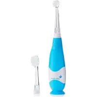 Brush-Baby BabySonic, kindertandborstel, sonisch, voor dagelijks gebruik, 15.000 bewegingen per minuut, blauw, wit, 4 x 30 seconden