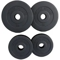Gorilla Sports Voordeelbundel 30 kg - 2 x 10 kg en 2 x 5 kg Olympische halterschijven kunststof - 50 mm