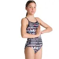 Arena Neon Glitch Jr - Zwempak - Light Drop Back - 12-13 jaar