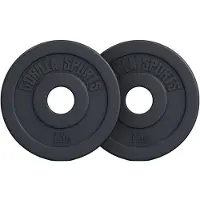 Gorilla Sports Olympische Halterschijven 2 x 2,5 kg kunststof - 50 mm