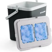 TRVLMORE Koelbox 26L - 65 Uur Koeling - Frigobox - Inclusief 2 Koelelementen - Antraciet