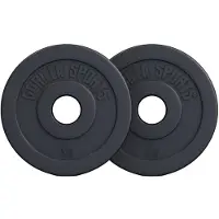 Gorilla Sports Voordeelbundel 10 kg - 2 x 5 kg Olympische halterschijven kunststof - 50 mm