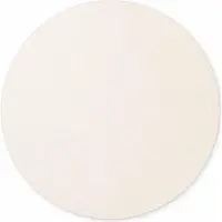 Elle Decoration Puristic rond wollen vloerkleed Knots Naturel/Wit - Rond 160 Ø - (M)