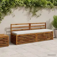 vidaXL 1-delig Bankkussen VUGHT 100% Polyester Wit 200 x 50 x 5 cm