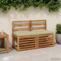 vidaXL Bankkussen SOEST 100% Polyester Lichtgroen 120 x 40 x 5 cm