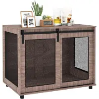 PawHut hondenkooi, meubel, hondenbox met 2 afsluitbare deuren