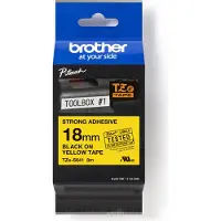 Brother Tape TZe-S641 Zwart op geel (18 mm)