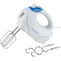 Triomph ETF2121 Handmixer, wit/blauw, 18 x 5 x 28 cm