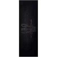 vidaXL Keuken Tapijt Zwart 180 x 60 cm 100% Polyamide Wasbaar