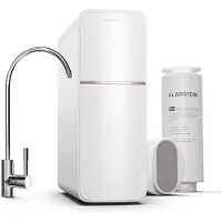 Klarstein Osmose Waterfiltersysteem - 800 Gpd - 3000 Liter - Waterfiltersysteem Voor Drinkwater - 5 Standen Filtratie - 2 Filters - Bereikt 99 -99 % Zuiverheid - Wit