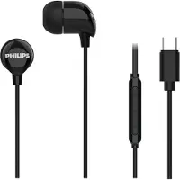 Philips in-earkoptelefoon bedraad USB-C TAE2146 met microfoon zwart