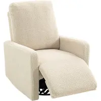 HOMCOM Sofa Recliner-Polyester, Staal-94L x 76B x 100H cm-Beige