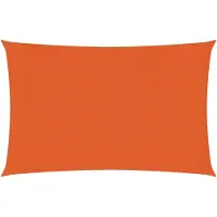 vidaXL Zonnezeil 160 g/m² rechthoekig 4x5 m HDPE oranje