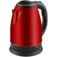 Kuken Kookplaat 33578, 2 zones, 1500 W, zwart, rood, polycarbonaat (PC), roestvrij staal, instelbare temperatuur, draadloos