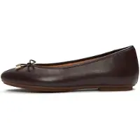 FitFlop Dames Leren ballerina's Delicato Bow chocoladebruin (40), Leer, Plat, Geen, Klassiek HX8-167