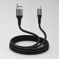 Grixx laadkabel USB-A naar USB-C 3 m USB 2.0 laden en data zwart