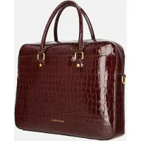 Laurent David Rita laptoptas 15 inch croco bordeaux