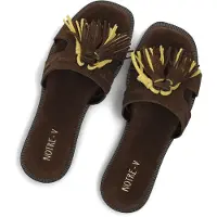 Notre-V Dames Slippers 19401 - Bruin - Maat 38
