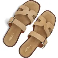 Notre-V Dames Slippers 227226 - Beige - Maat 42