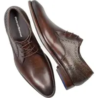Floris van Bommel Heren Geklede Schoenen Sfm-30361 De Stapper - Bruin - Maat 46⅔