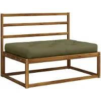 vidaXL Pallet Zitkussen VIANEN 100% Polyester Olijfgroen