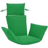 vidaXL Adirondack Kussen PUTTEN 100% Polyester Groen 60 x 145 x 10 cm