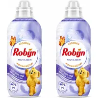 Robijn 2 x – Wasverzachter – Puur & Zacht – 780 ml - Voordeelverpakking - 2 stuks
