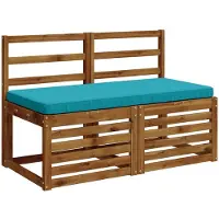 vidaXL 1-delig Bankkussen VUGHT 100% Polyester Turquoise