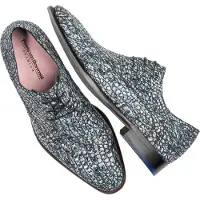 Floris van Bommel Heren Nette Schoenen Sfm-30201 De Netter - Blauw - Maat 42⅔