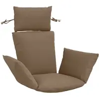 vidaXL Adirondack Kussen PUTTEN 100% Polyester Taupe 60 x 145 x 10 cm