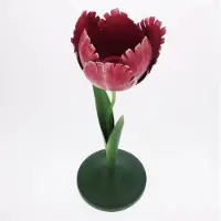 Meander Tulp kandelaar roze 10x10x29,8cm