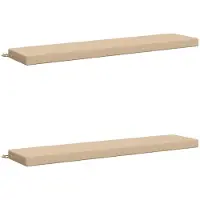 vidaXL Bankkussens SOEST 2 st 100% Polyester Crèmekleurig