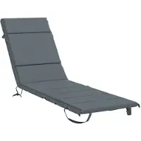 vidaXL Ligstoel Kussen GEMERT 100% Polyester Blauw 200 x 50 x 3 cm