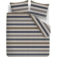 Beddinghouse Dekbedovertrek Bo Blue Flanel-240 x 200 / 220 cm | Lits-Jumeaux