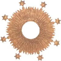 Meander Spiegel Zon met 8 sterren 35 cm