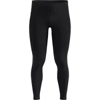 Odlo - Trail / Running kleding - Zeroweight Warm Reflective Tights M Black voor Heren van Gerecycled Polyester - Maat S - Zwart