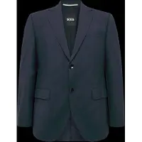 BOSS Regular-fit colbert van stretchwol