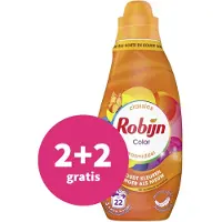 Robijn 2+4 gratis: Klein & Krachtig Wasmiddel Color 22 Wasbeurten 665 ml