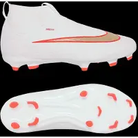 Nike Mercurial Superfly 11 Academy Gras / Kunstgras Voetbalschoenen (MG) Kids Wit Felrood Goud