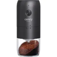 24.Se CR 4302 draadloze koffiemolen - USB-oplaadbaar, 25 g, zwart, met timer