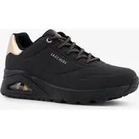 SKECHERS Sneakers laag 'Uno' goud / zwart