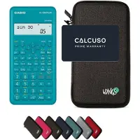 Casio fx-220 Plus 2nd edition incl. WYNGS Beschermhoes Donkergrijs - Wetenschappelijke Rekenmachine - Basis Pakket