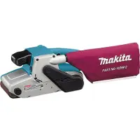 Makita 9404, professionele elektrische bandschuurmachine, 1010 watt, 100 mm schuurvlak, variabele snelheid, stofafzuiging