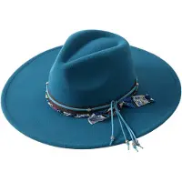 Emilie collection - hoed - fedora - petrol blauw - teal