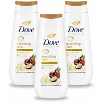 Dove 3 x Douchecrème - Nourishing Care - Arganolie - 225 ml - Voordeelverpakking - 3 stuks