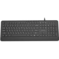 Gembird Slimline bedraad multimedia toetsenbord, zwart, RU layout