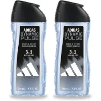 Adidas 2 x – Douchegel 3-in-1 – Dynamic Pulse – 250 ml - Voordeelverpakking - 2 stuks