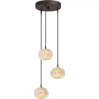 Masterlight Design hanglamp Alta 3-lichts cacao
