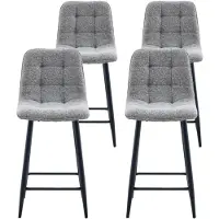 DS4U - Hugo barkruk 65 cm - Set van 4 - Taupe - Stof